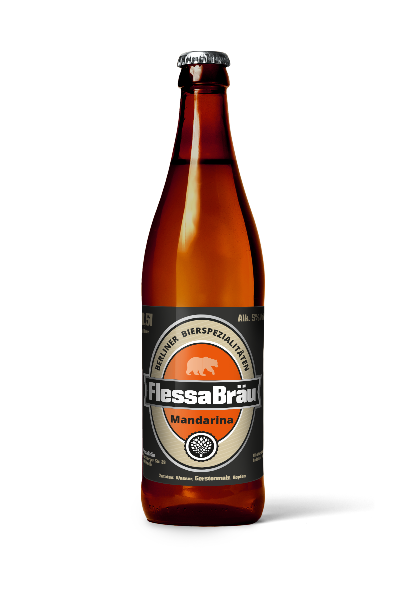 FLESSA RED LAGER MANDARINA